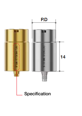 Abutment TiGEN Standard/Medentika Ébauche de fraisage [AR]
